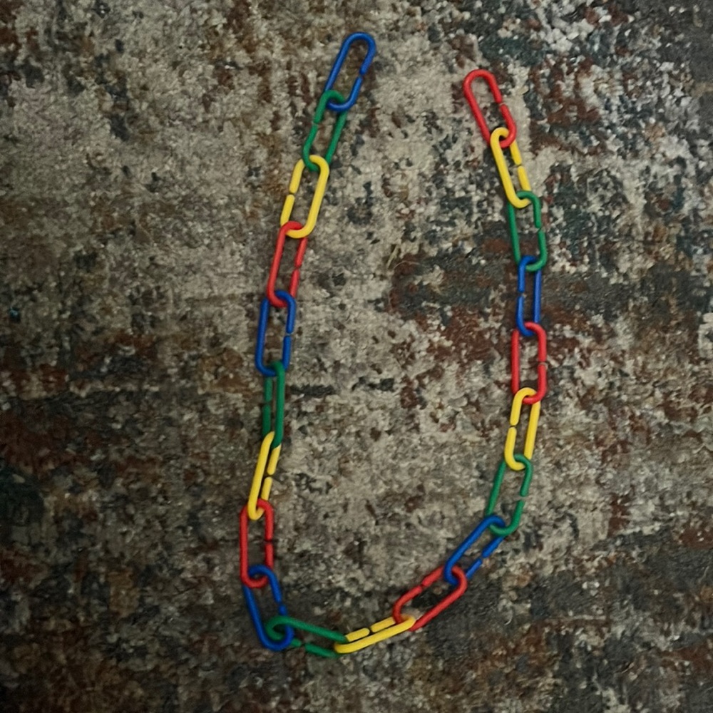 One Kidcore Primary Aesthetic Belt Chain (Only one!)